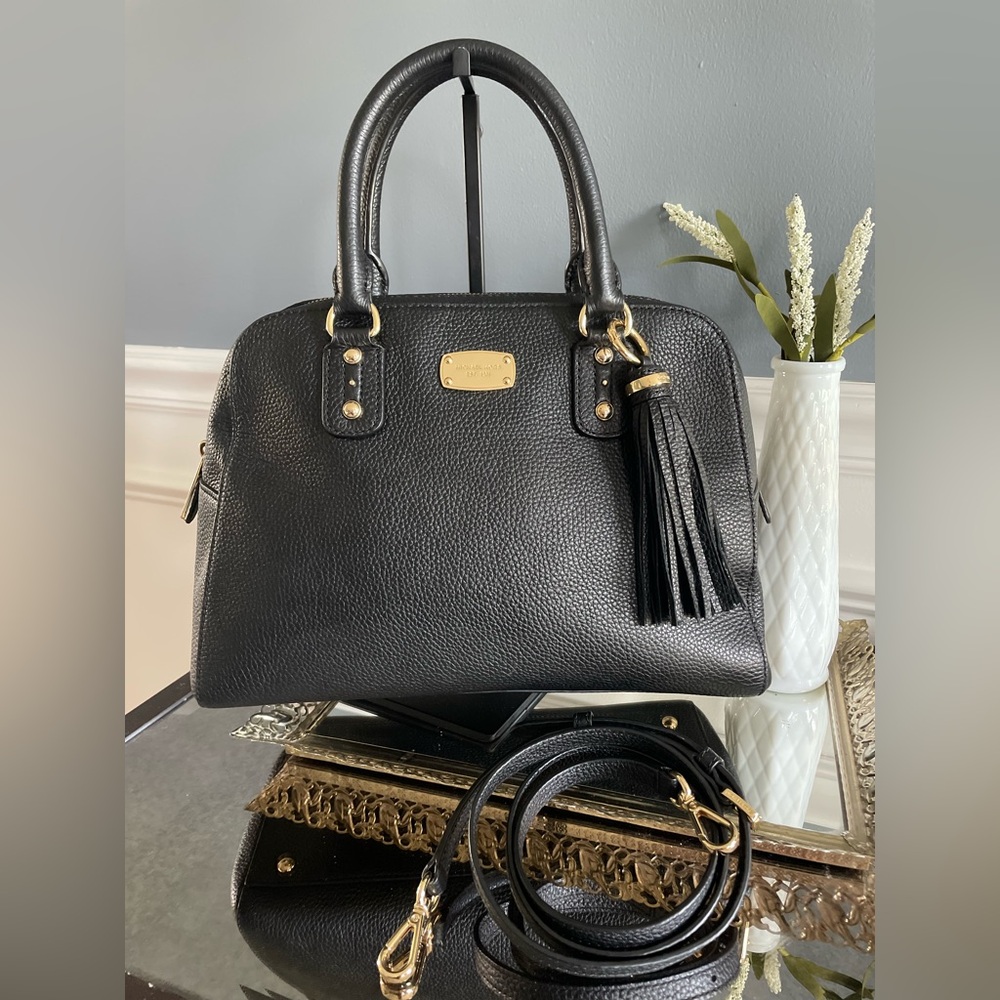 Micheal Kors Sandrine Leather Satchel
